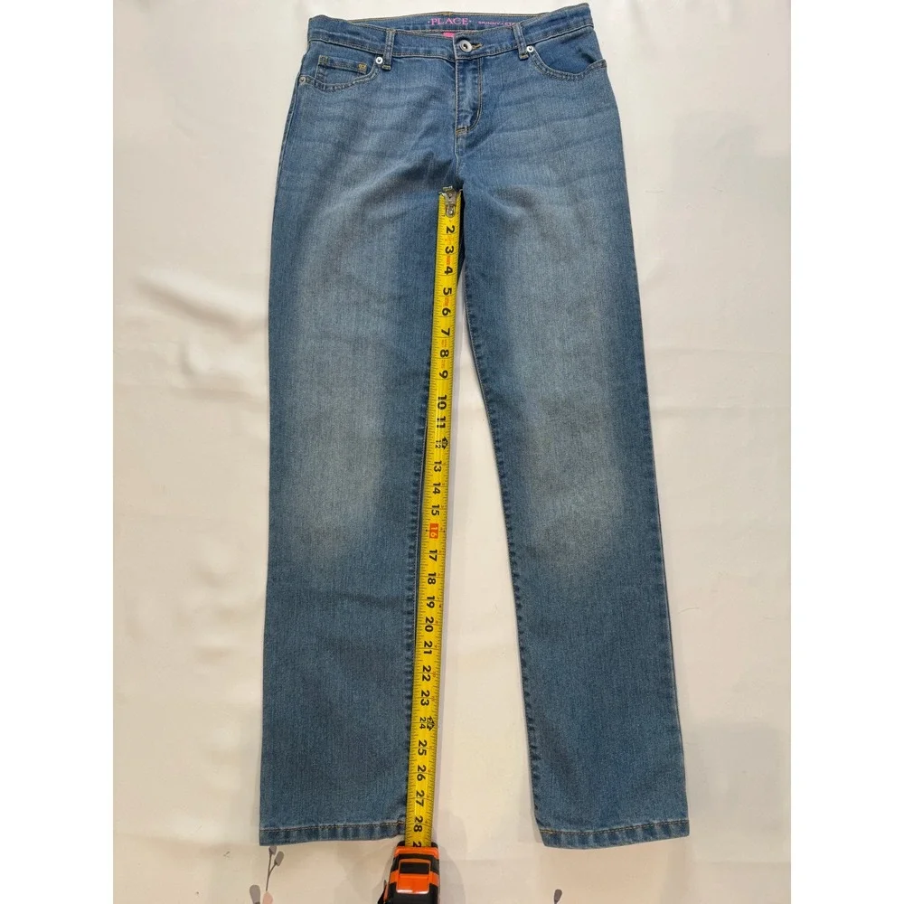 The Children's Place Skinny Jeans Girls 16 Slim Blue‎ Good Faded Denim Pants